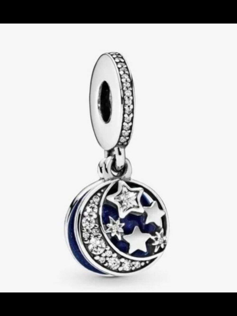 Pandora Moon & Blue Sky Dangle Charm